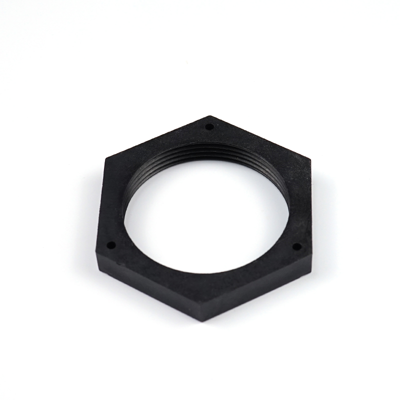 定制的铝制钢黑六角螺母